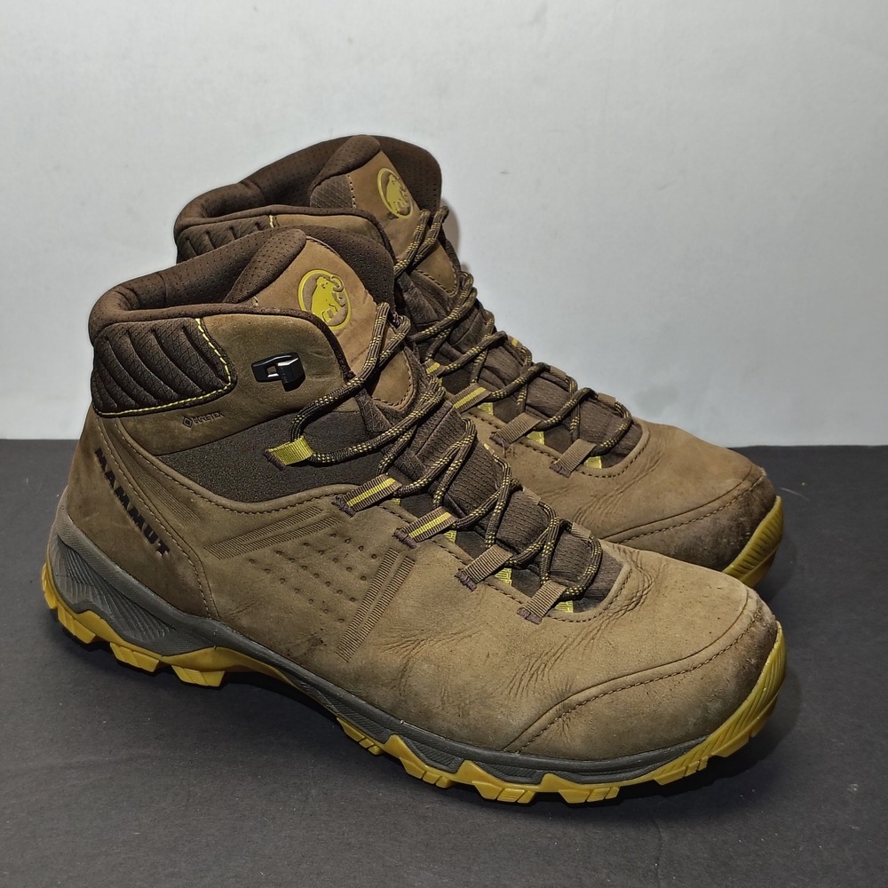 Mammut Mens Mercury IV Mid GTX Size 12.5 Brown Leather GORE-TEX Hiking Boots